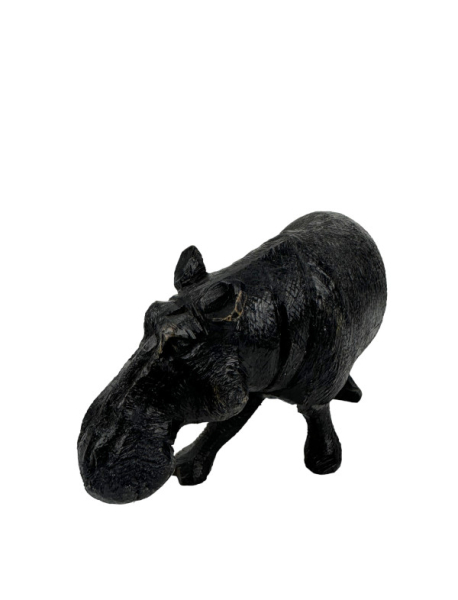 Handgeschnitztes Hippo aus Ebenholz